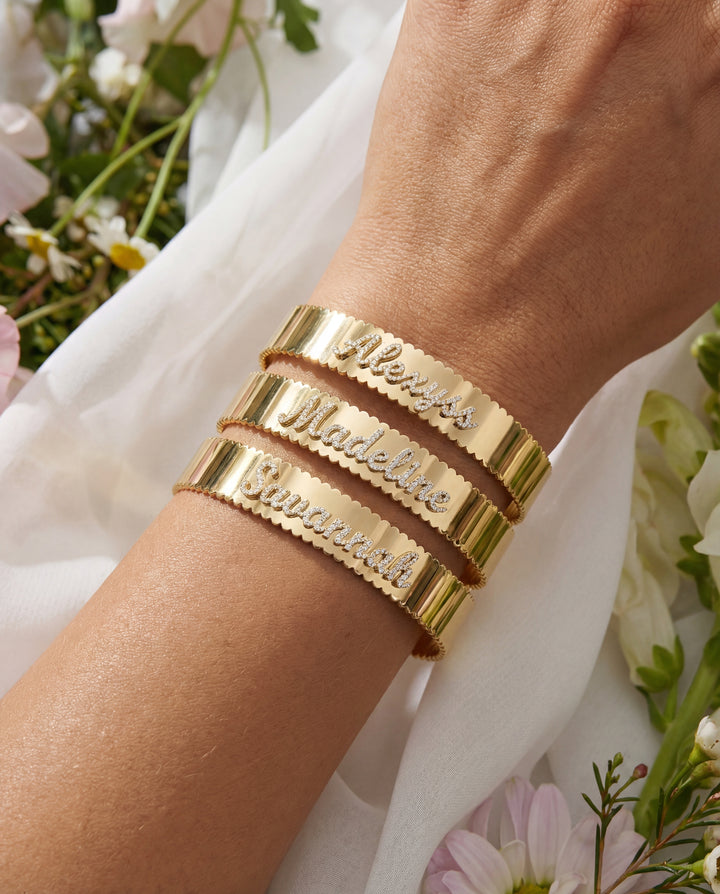 Heirloom Script Cuff