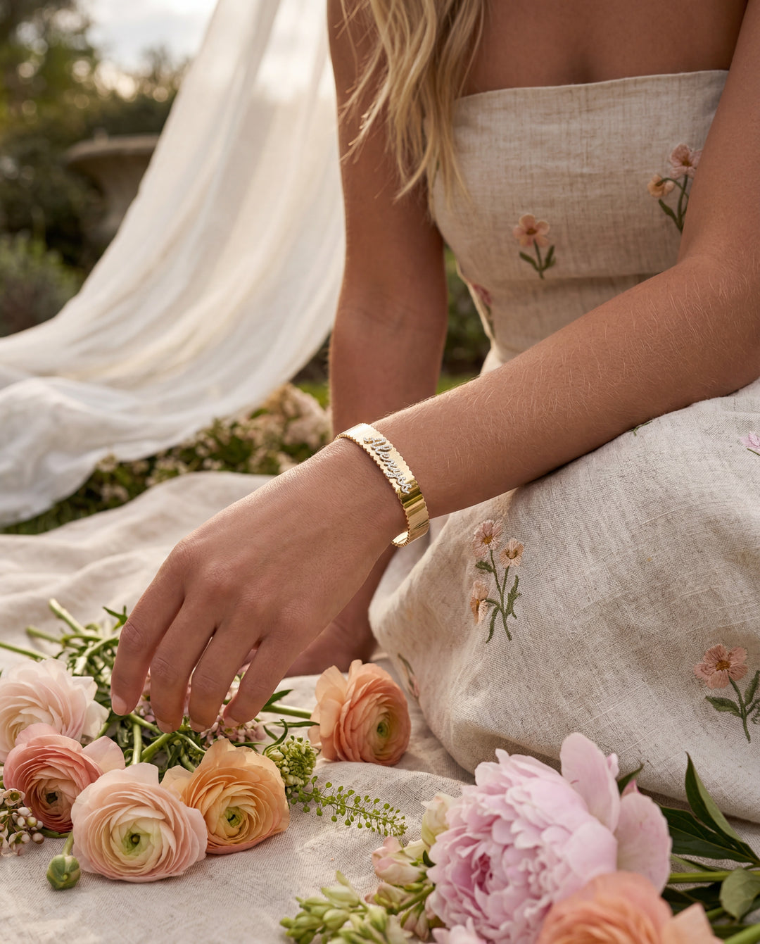 Heirloom Script Cuff