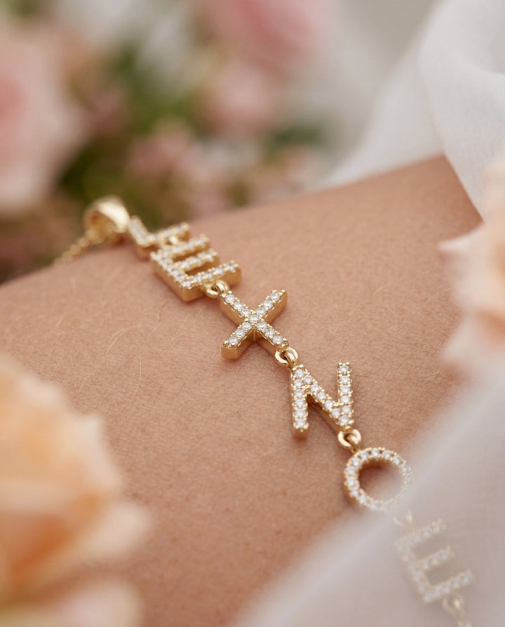 Lariat Drop Name Necklace