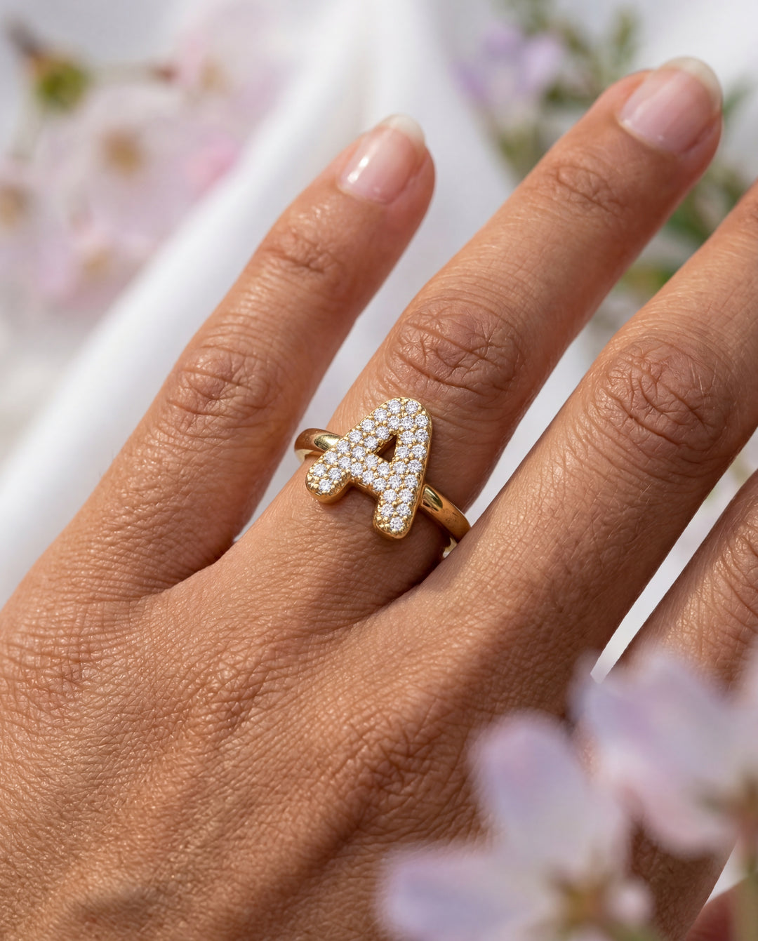 Bubble Letter Ring