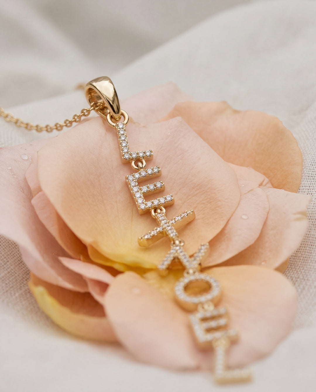 Lariat Drop Name Necklace