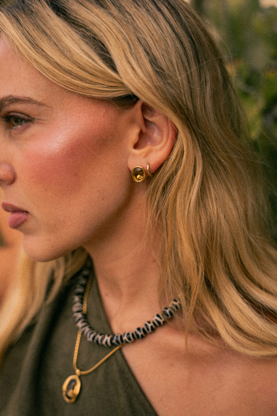 Delilah Necklace - Brown