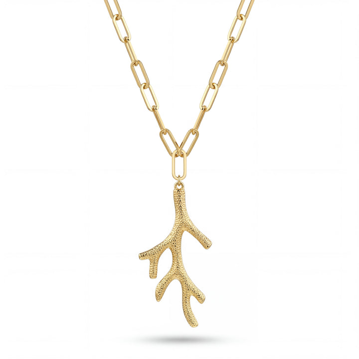 Golden reef necklace