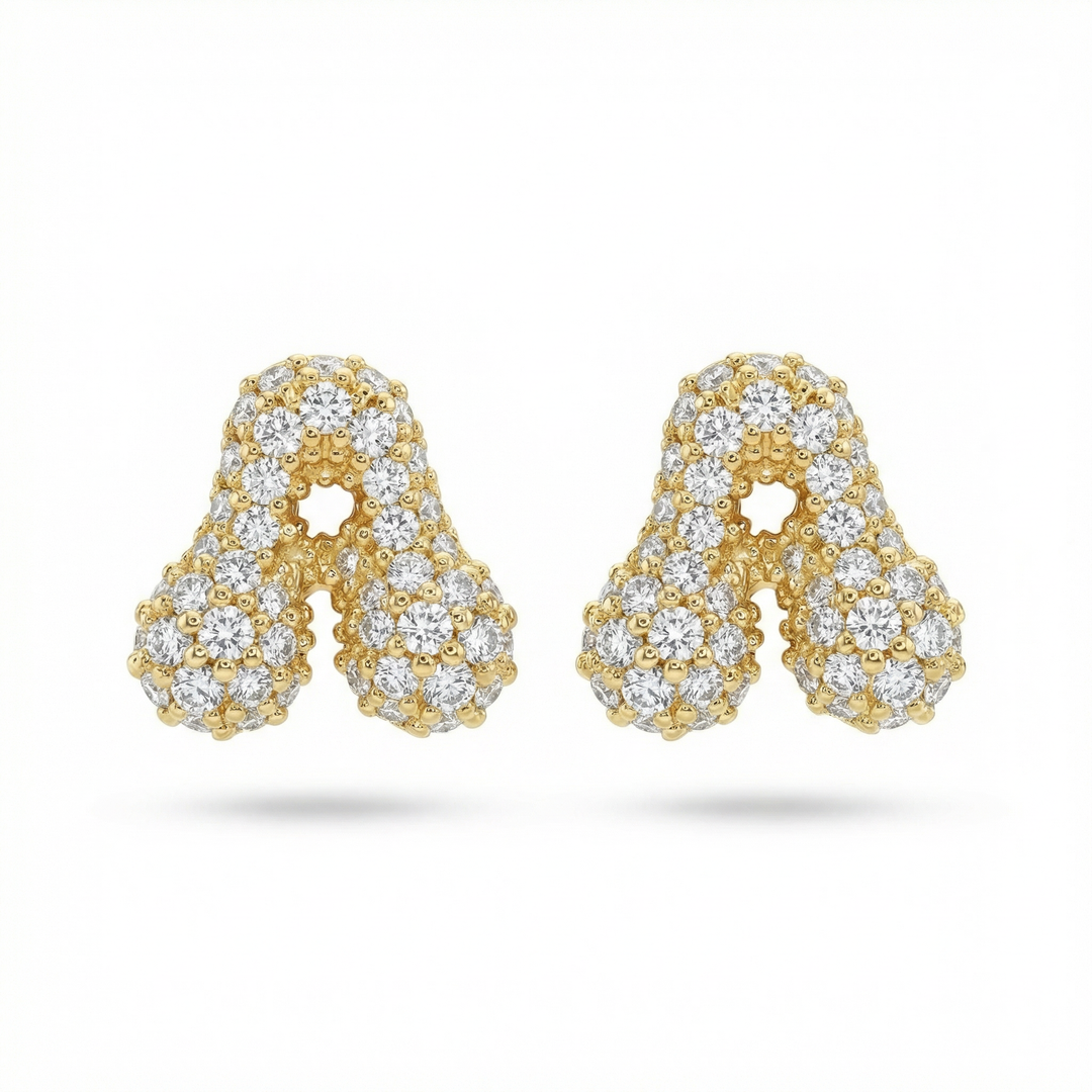 Mini Letter Bubble Studs