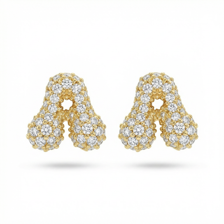 Mini Letter Bubble Studs