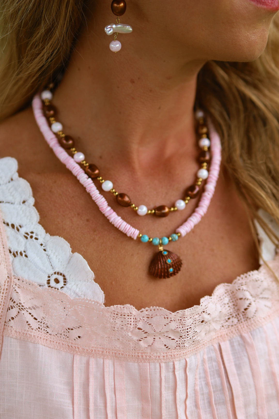 Chestnut Pearl Necklace