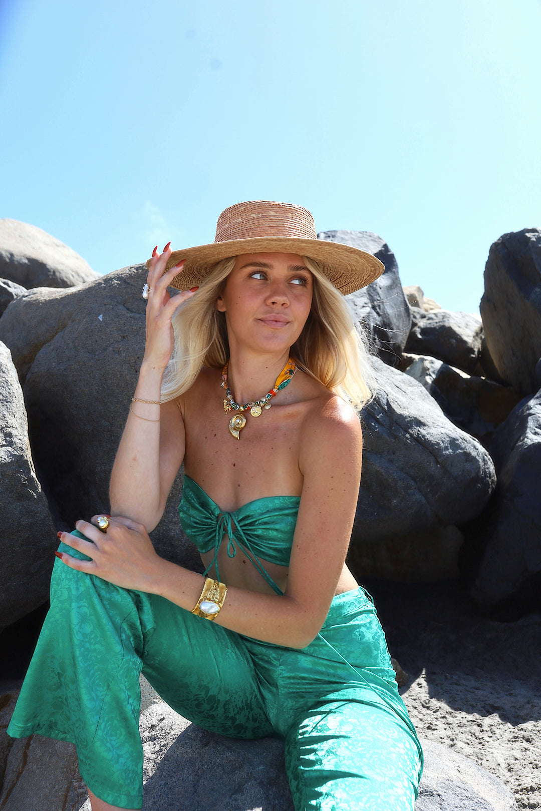 Vernazza Charm Scarf Necklace