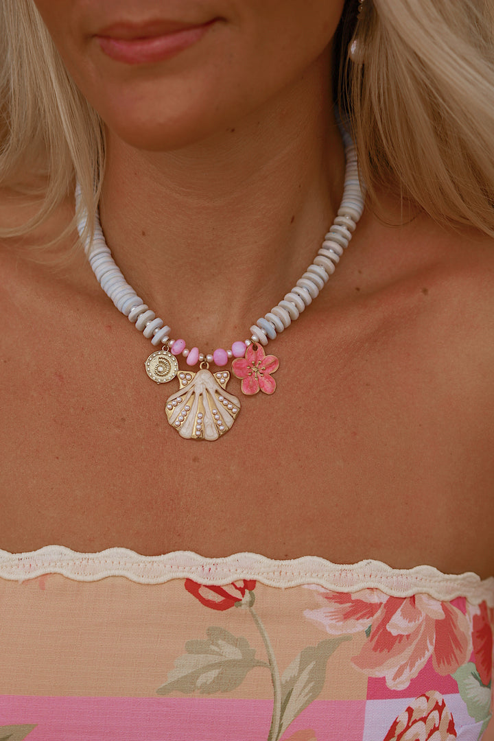 Hibiscus bloom necklace