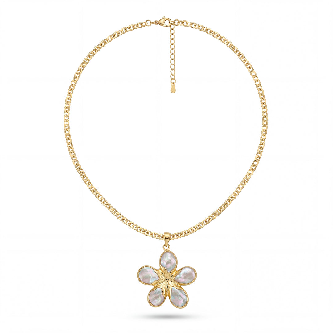 Pearl Flower Necklace