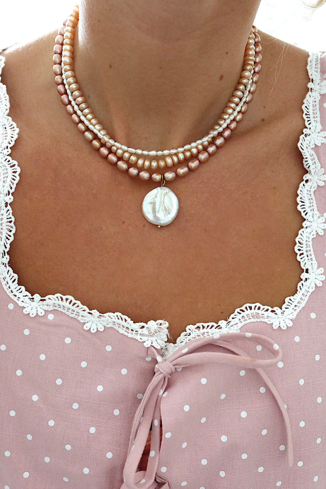 Seaside rose necklace