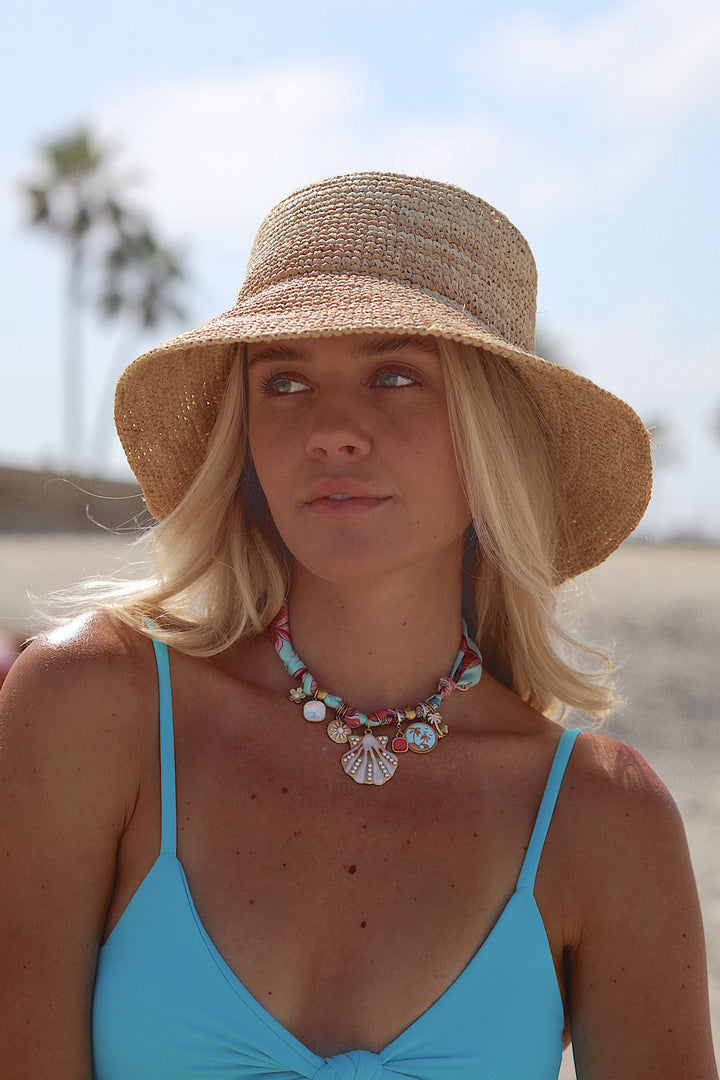 Pre Order - Siena Charm Scarf Necklace