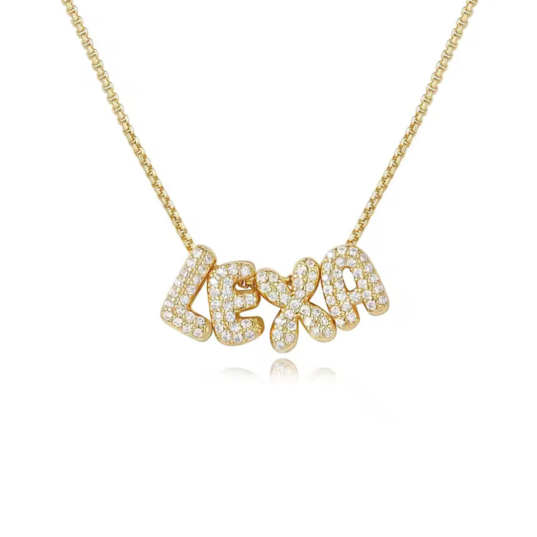 Bubble Name Necklace