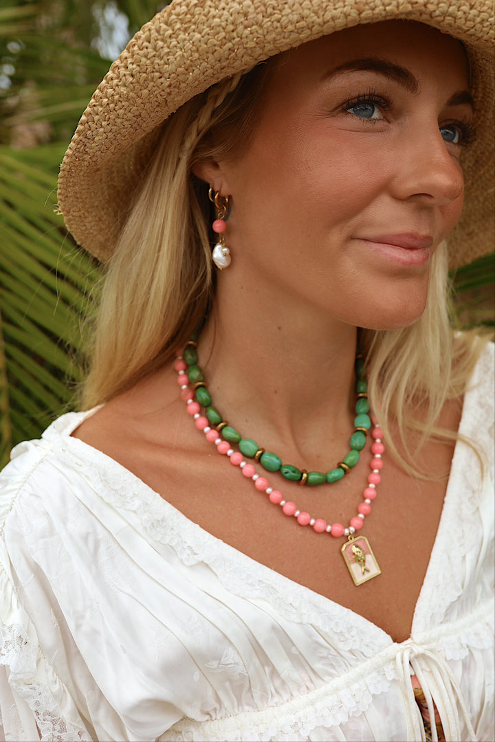 Pink Tropics Earrings