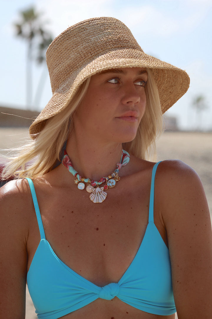 Pre Order - Siena Charm Scarf Necklace