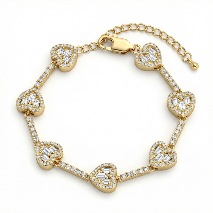 Hearts Aligned Bracelet