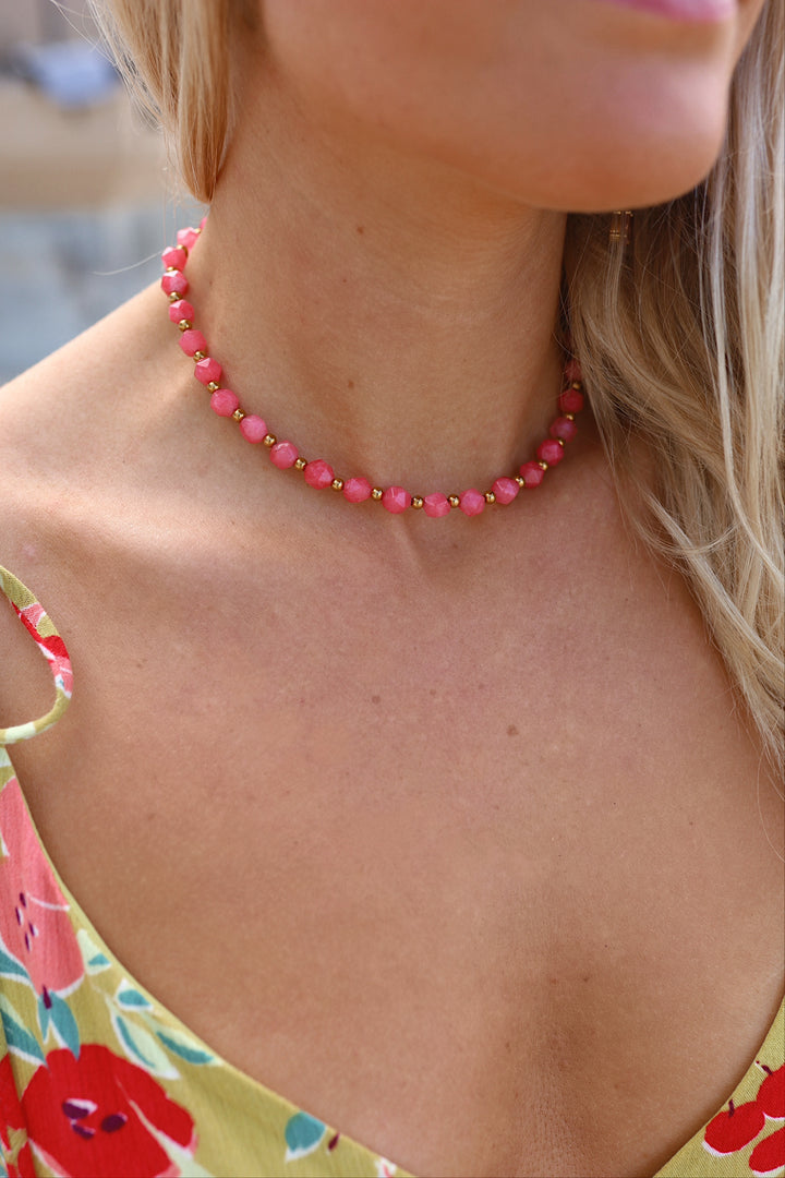 Strawberry fields necklace