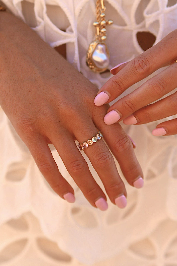 Pastel candy ring