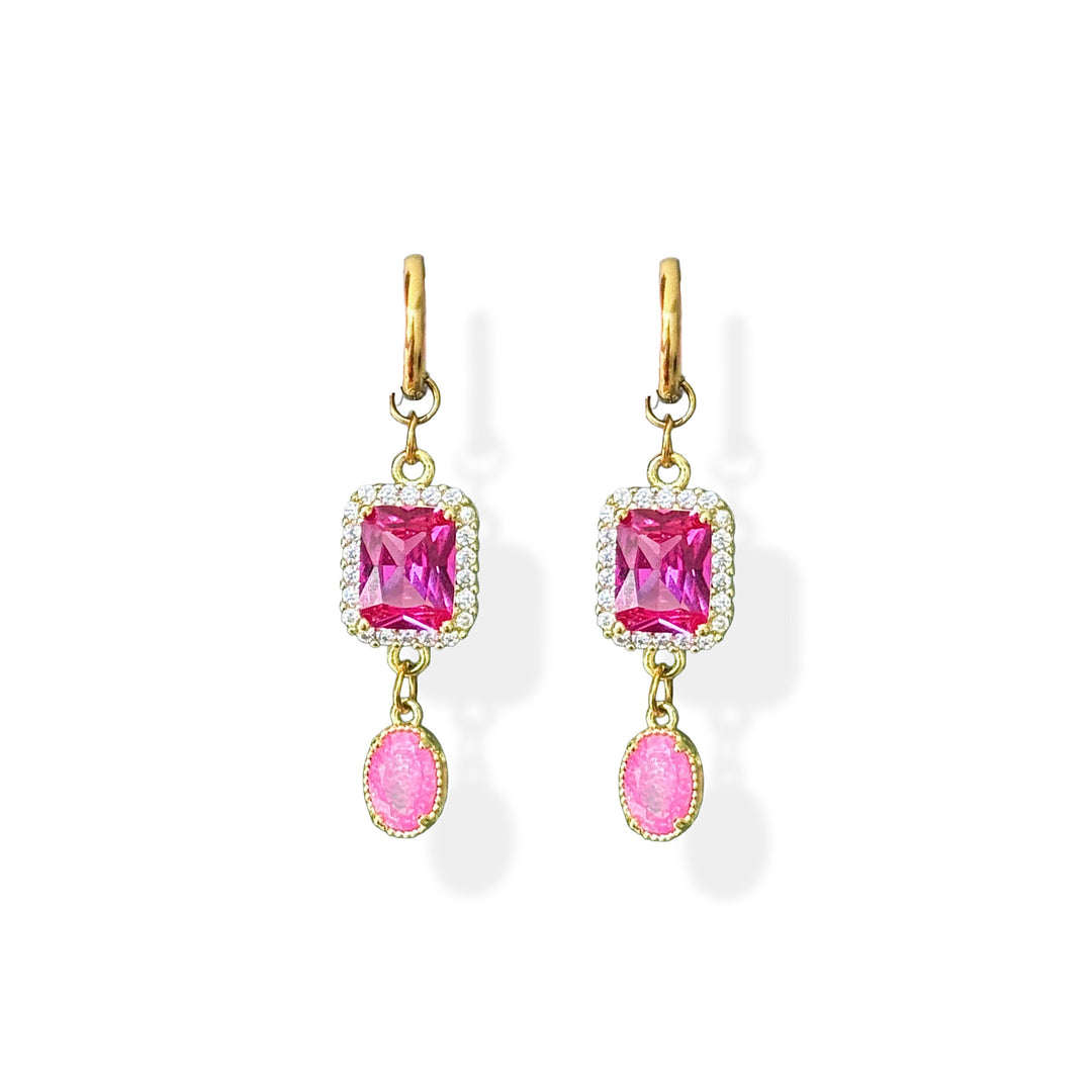 Pink Aura Earrings