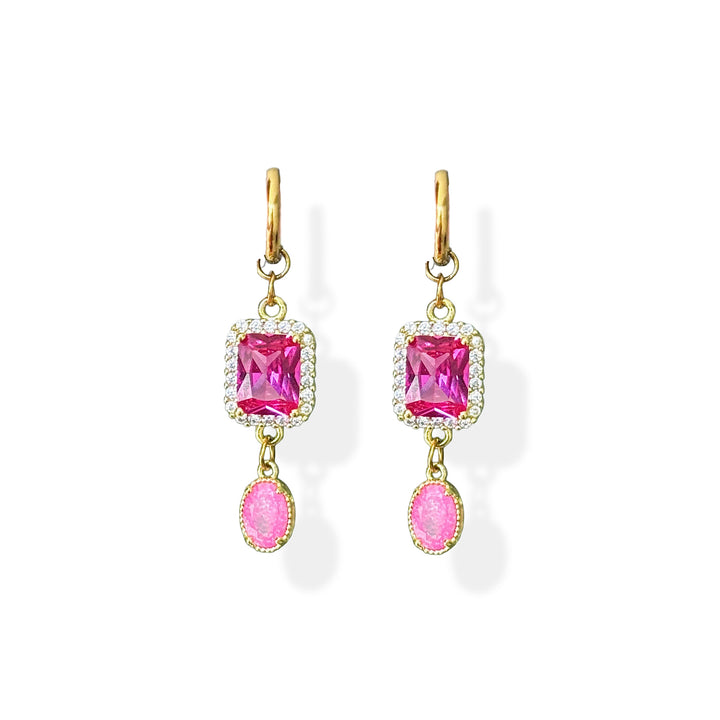 Pink Aura Earrings