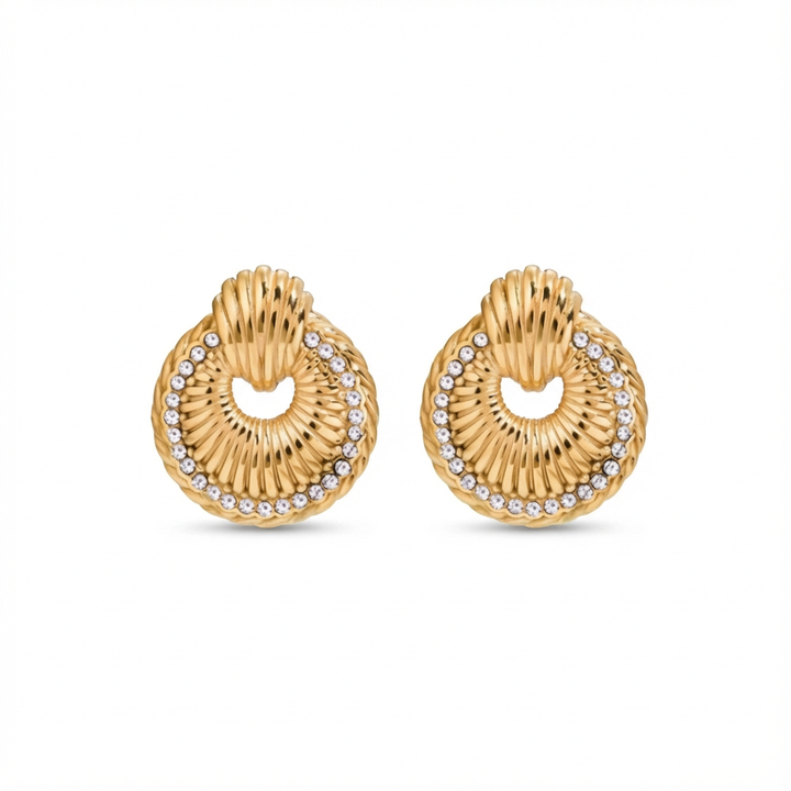 Golden Wreath Earrings