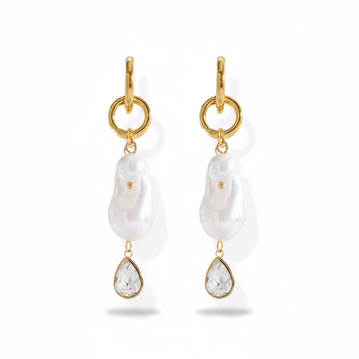 Lumi Pearl Drop Hoops