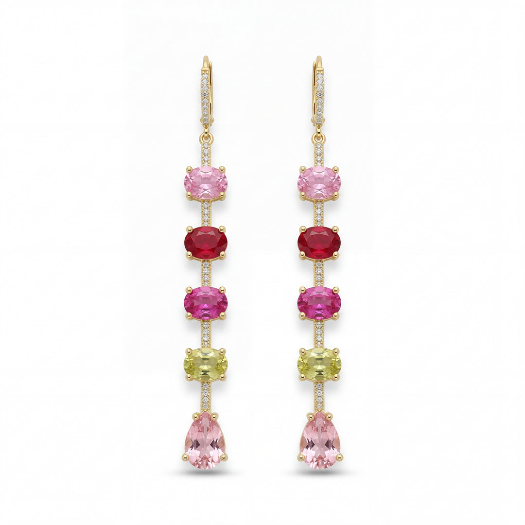 Petunia bloom earrings