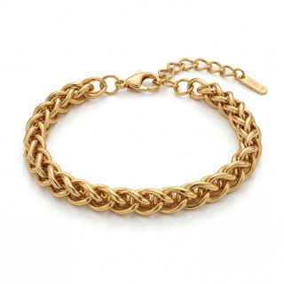 Golden rope bracelet