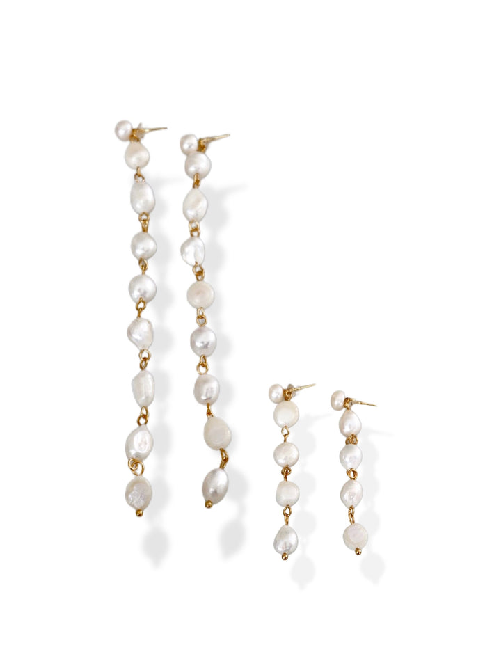 Pearl drop earrings  image 1