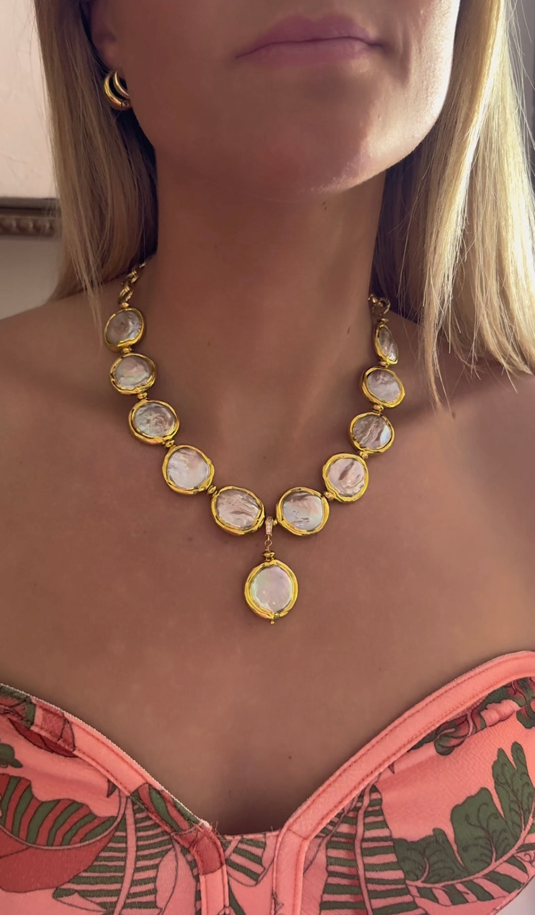 Mother of Pearl necklace image 1