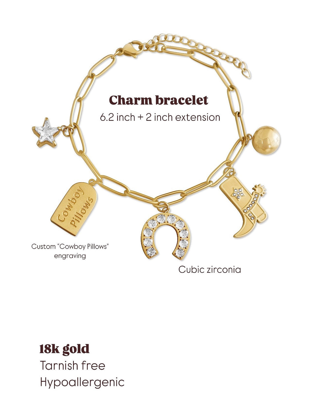 Howdy charm bracelet  image 2