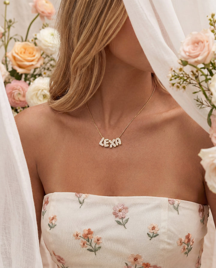 Bubble Name Necklace