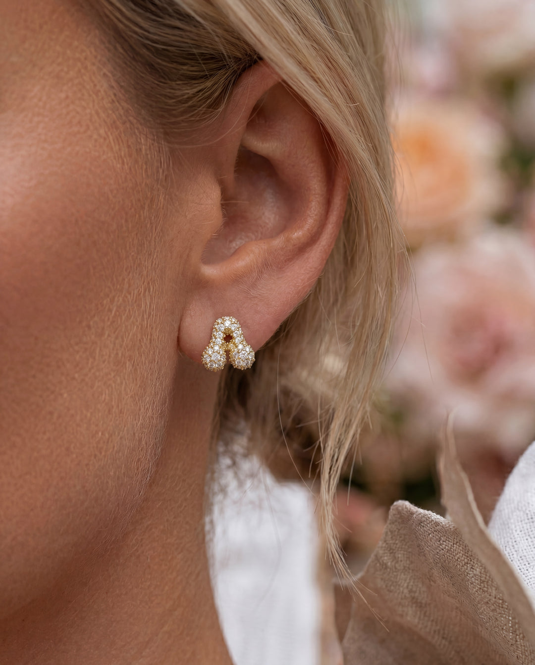 Mini Letter Bubble Studs