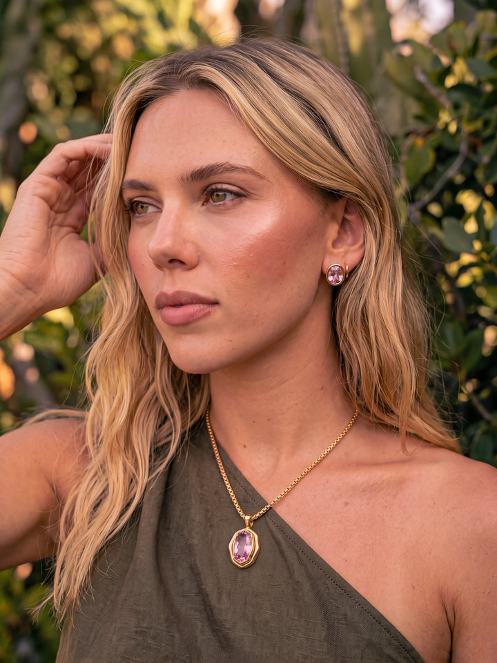 Delilah Studs - Pink